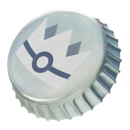 Silver Bottle Cap