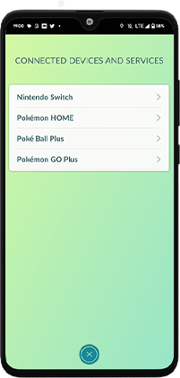 Phone connected devices screen